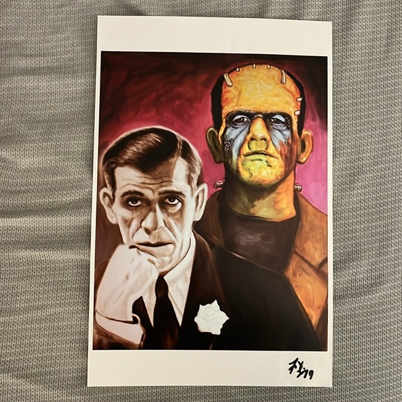 Frankenstein Boris Karloff art print 11x17 - Picture 2 of 2